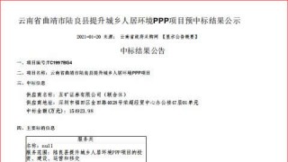 【喜讯】中财城市基金成功中标云南省曲靖市陆良县提升城乡人居环境ppp项目